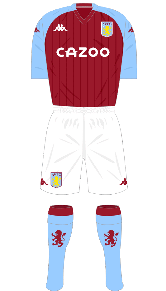 Aston Villa 2020-21  Hero Nameset and Number