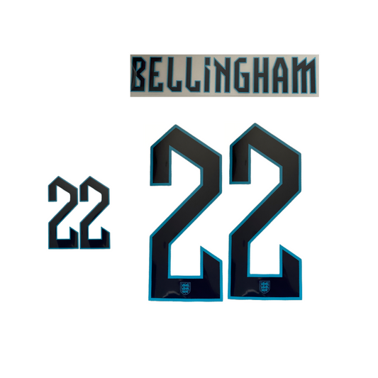 Bellingham 22 England 2022-23 Home Player Size Name and Number