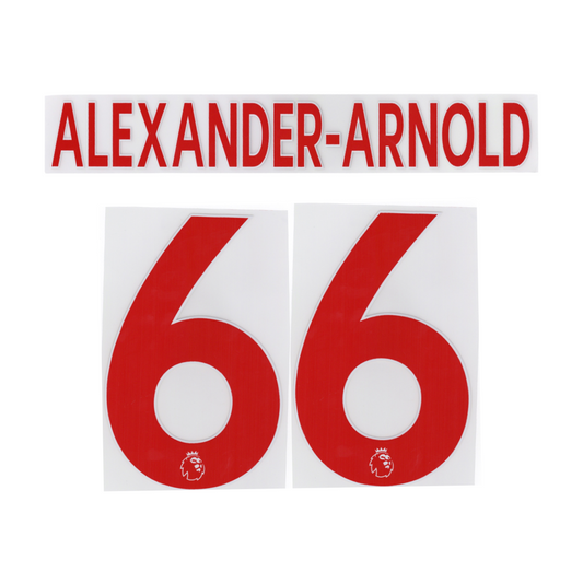 Alexander-Arnold 66 Red Player Size Nameblock Set 2017 - 19