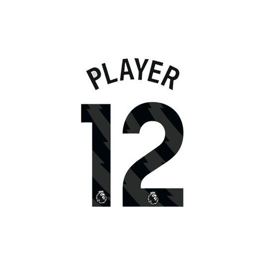 2023-24 Premier League Black Youth Size Custom Name Set