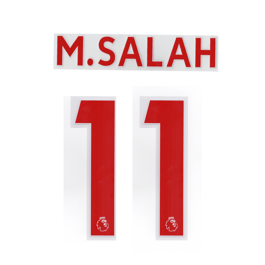 M.Salah 11 Red Player Size Nameblock Set 2017 - 19